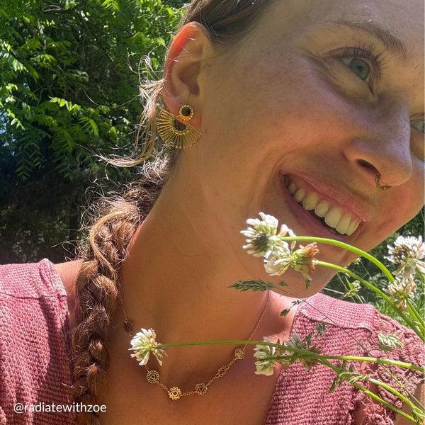 Daya Aurora Earrings Pure Brass