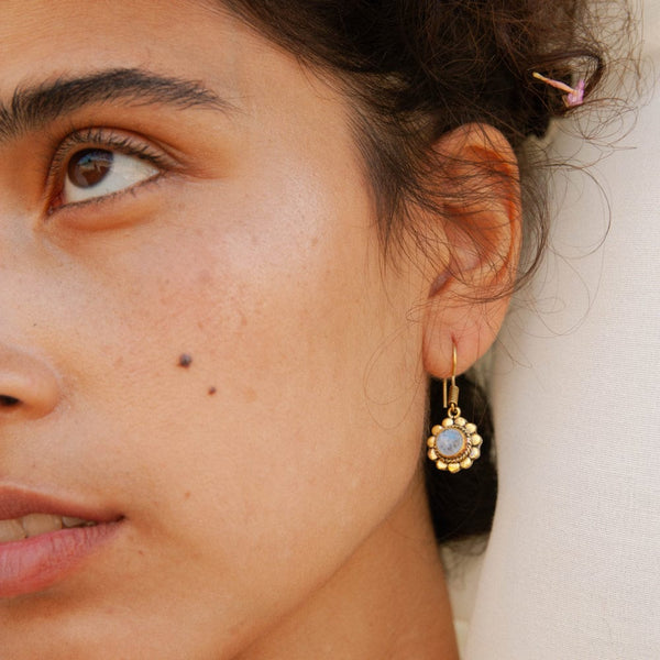 Daya Blush Earrings Pure Brass