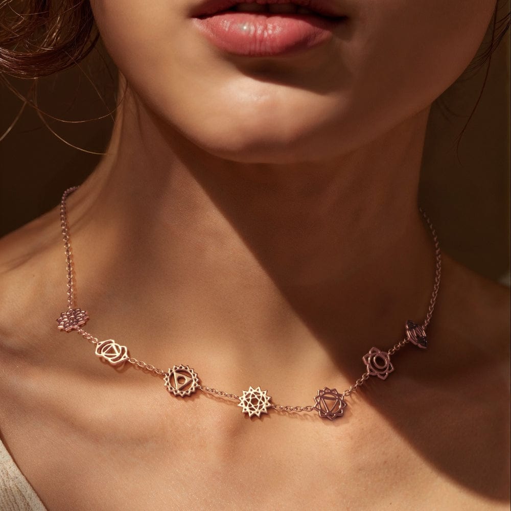 daya Chakra Balancing Necklace Sterling Silver