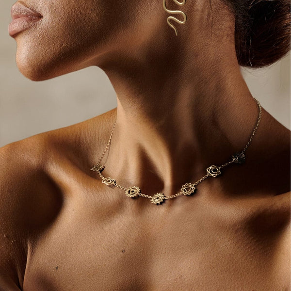 Daya Chakra Balancing Necklace Sterling Silver
