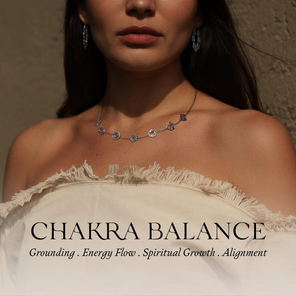 Daya Chakra Balancing Necklace Sterling Silver