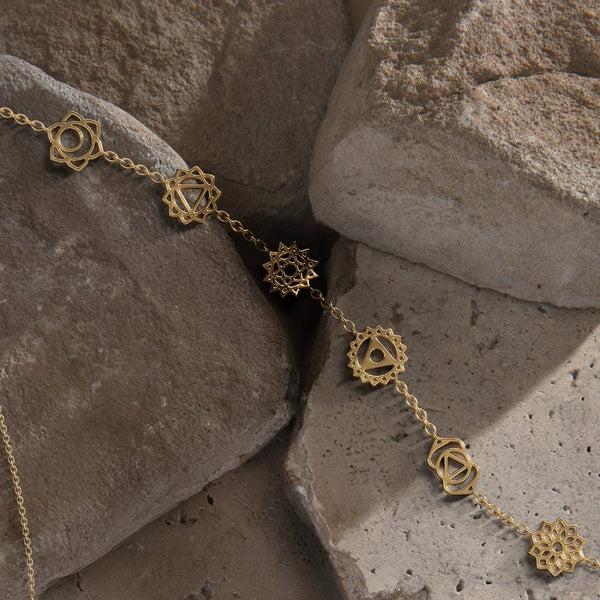 Daya Chakra Balancing Necklace Sterling Silver