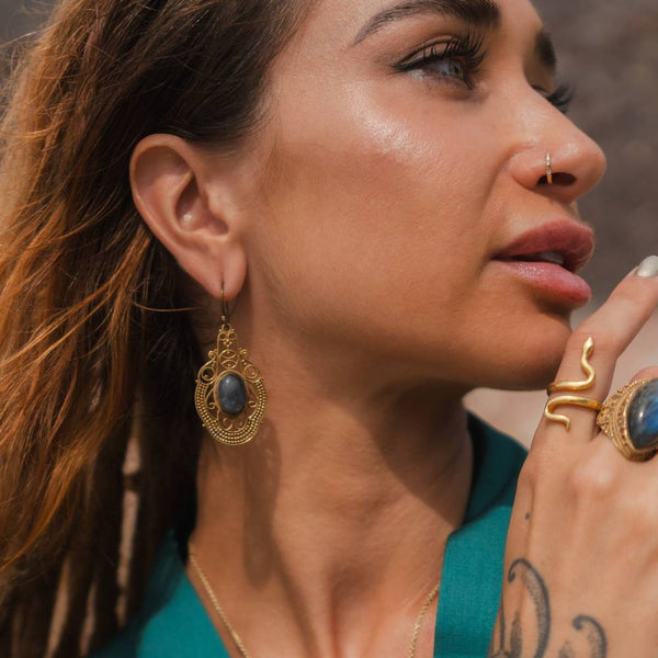 Daya Eternity Earrings Pure Brass