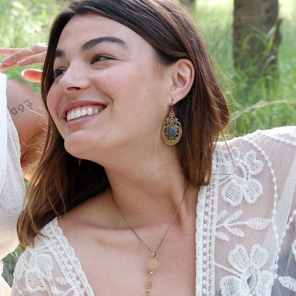 Daya Eternity Earrings Pure Brass