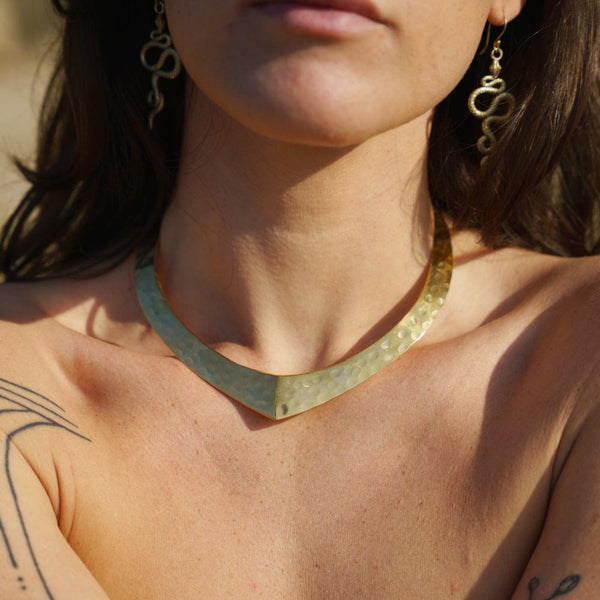 Daya Goddess Choker Pure Brass