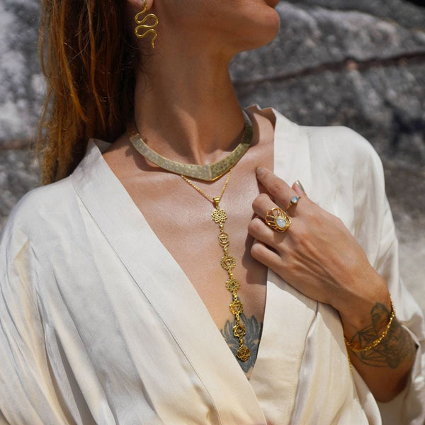 Daya Goddess Choker Pure Brass