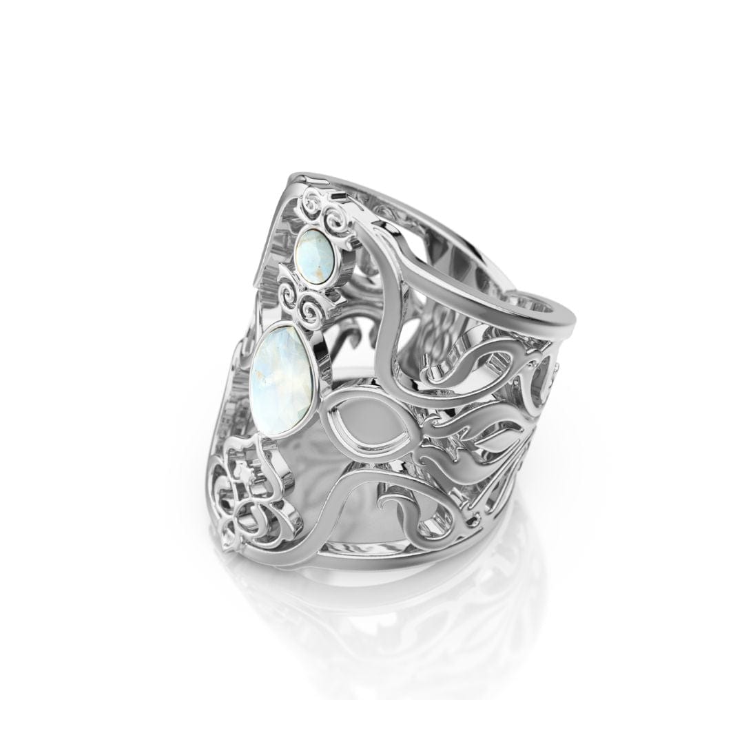 daya Helena Silver Ring Moonstone
