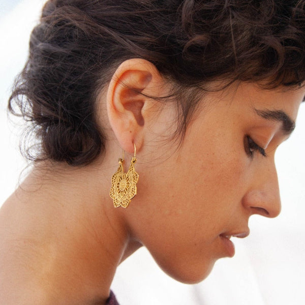 Daya Imperial Earrings Pure Brass