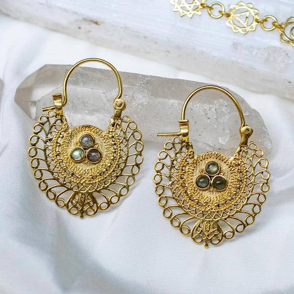 Daya Mini Mood Earrings Pure Brass