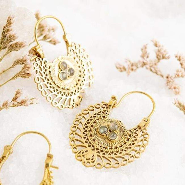 Daya Mini Mood Earrings Pure Brass