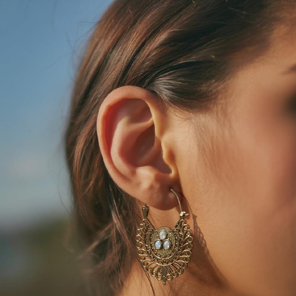 daya Mini Mood Earrings Pure Brass