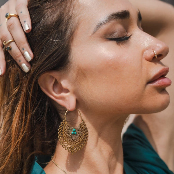 Daya Mood Earrings Pure Brass