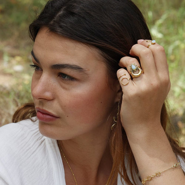 Daya Rising Ring Malachite