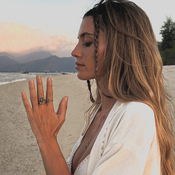 Daya Rising Ring Malachite