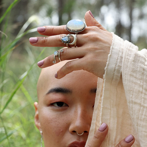 Daya Rising Silver Ring Sterling Silver