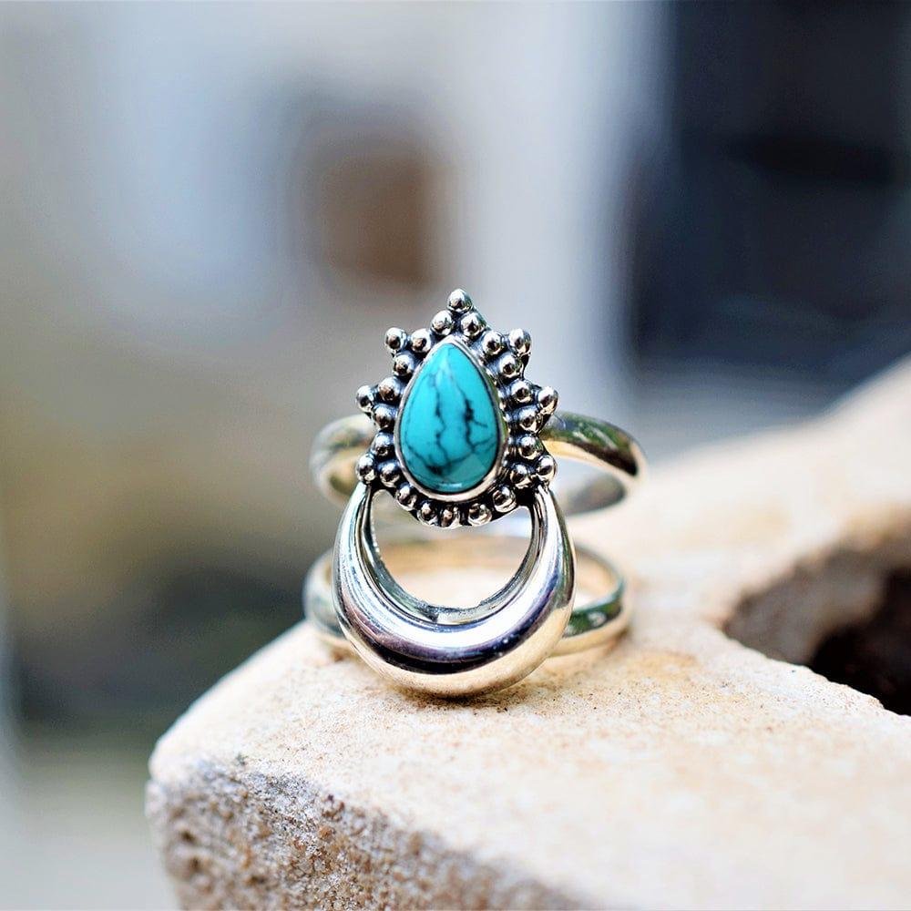 daya Rising Turquoise Silver Ring 6