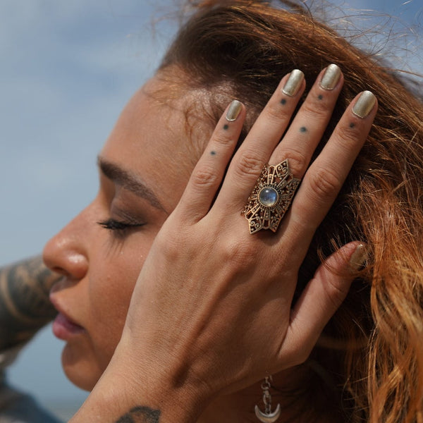 Daya Salome Ring Pure Brass