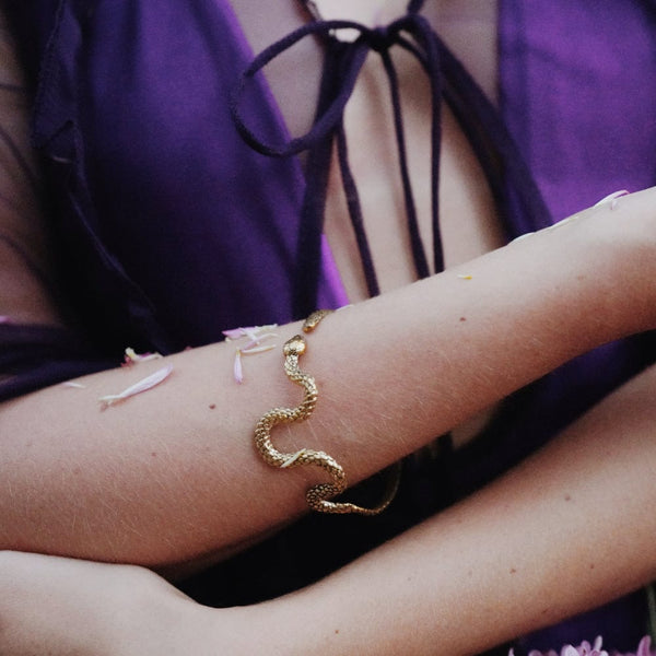 Daya Serpent Wisdom Bracelet Pure Brass