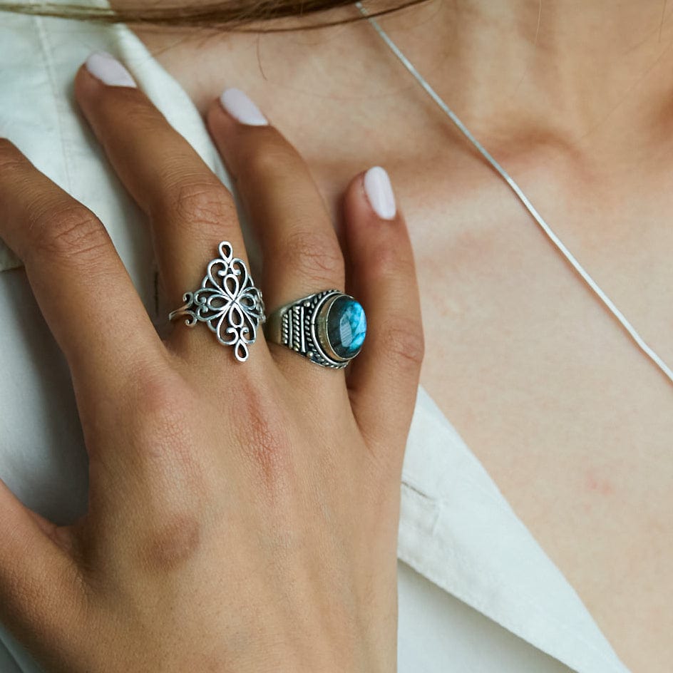 daya Silver Aria Ring 6