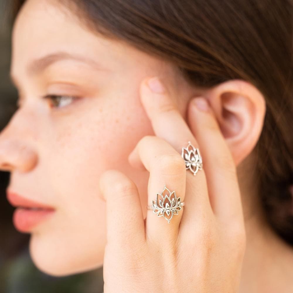 daya Silver Padma Ring 7