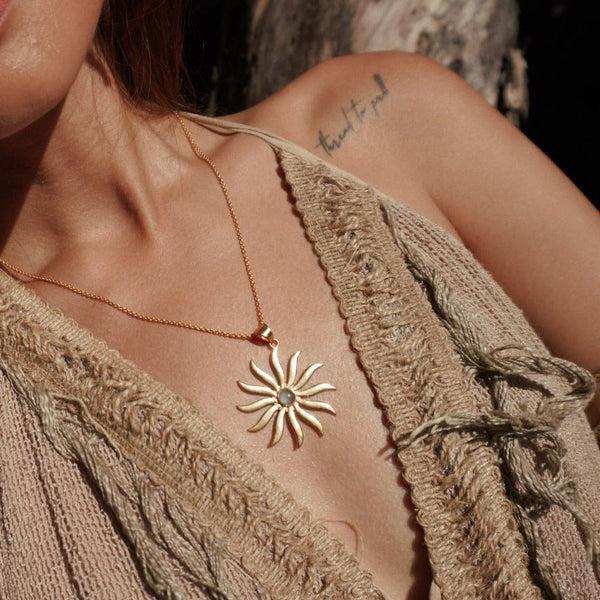 Daya Solaris Necklace 14K Gold