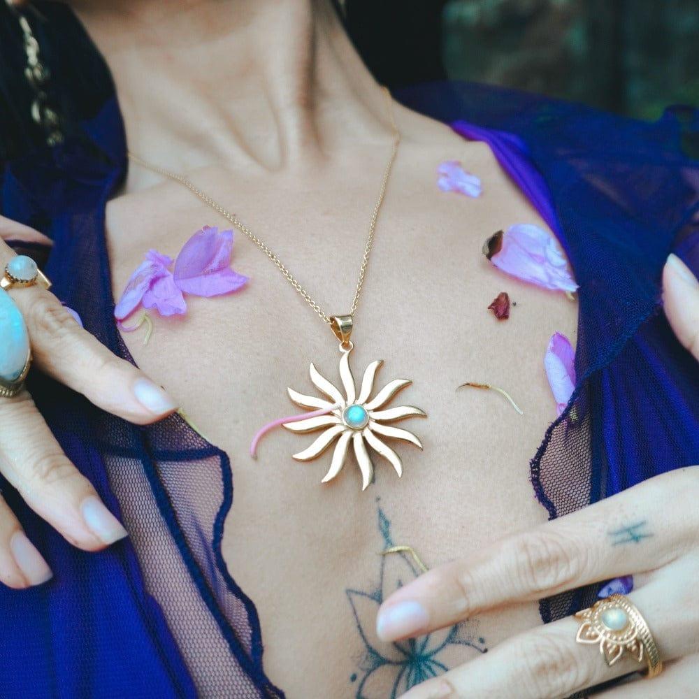 daya Solaris Necklace 14K Gold