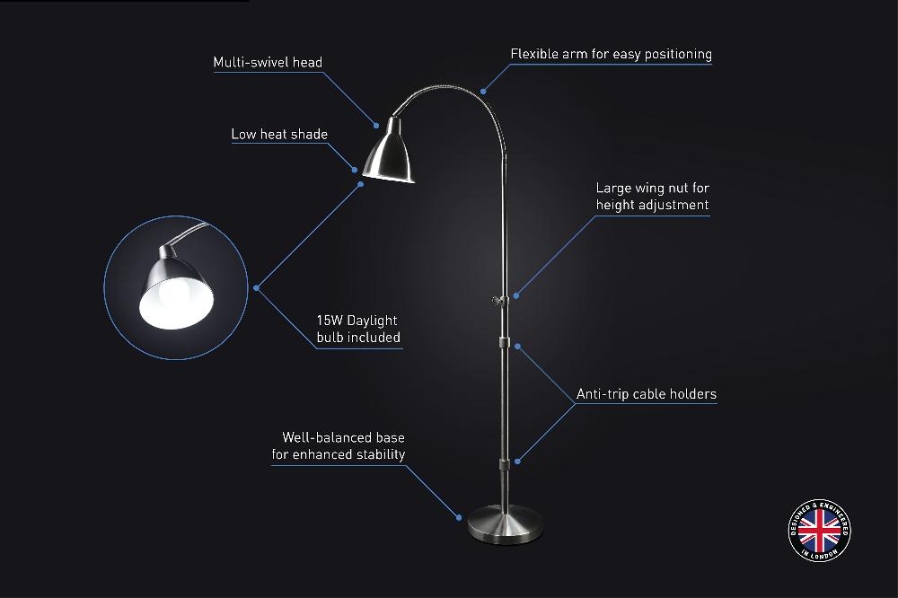 Daylight Company FlexiVision Floor Lamp