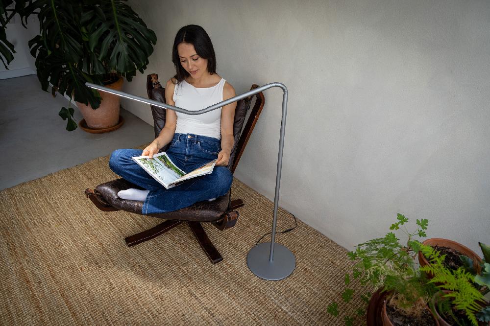 Daylight Company Slimline 4 Floor Lamp – Ice Grey