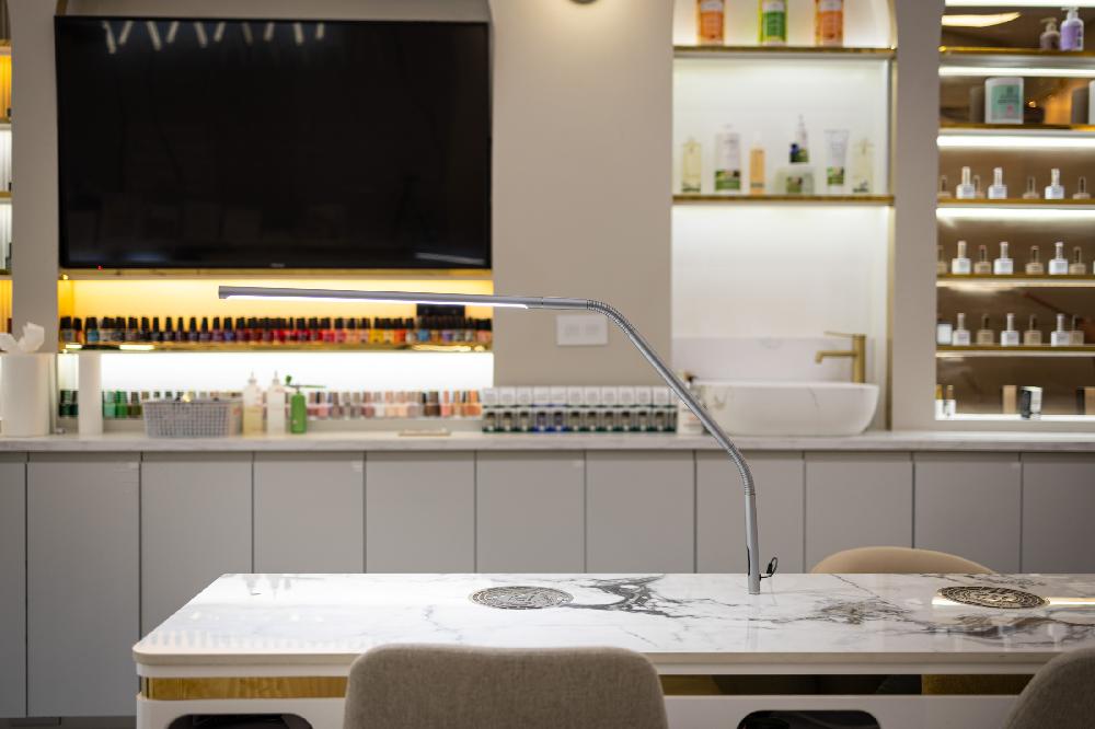 Daylight Company Slimline 4 Table Lamp – Ice Grey