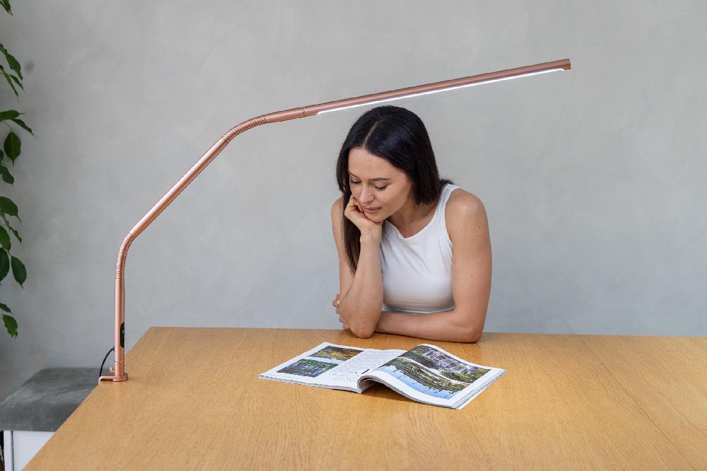 Daylight Company Slimline 4 Table Lamp – Rose Gold