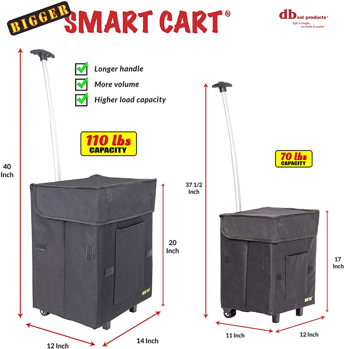 Dbest Products Bigger Smart Cart® Black
