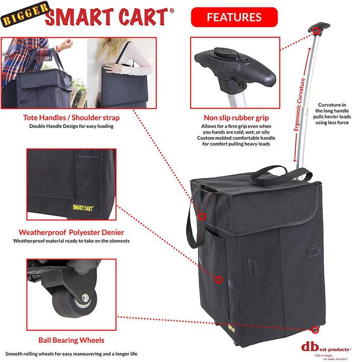 Dbest Products Bigger Smart Cart® Black