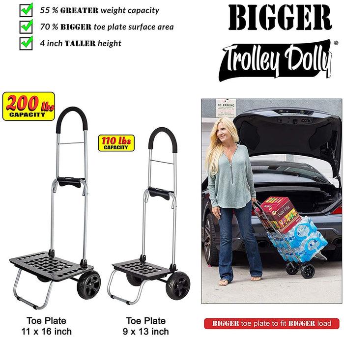 Dbest Products Bigger Trolley Dolly Black