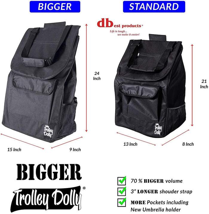 Dbest Products Bigger Trolley Dolly Black
