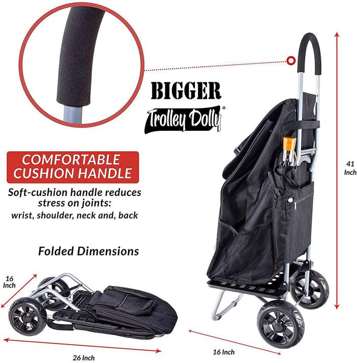 Dbest Products Bigger Trolley Dolly Black