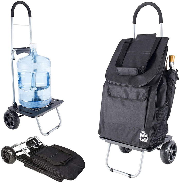 dbest products Bigger Trolley Dolly Black
