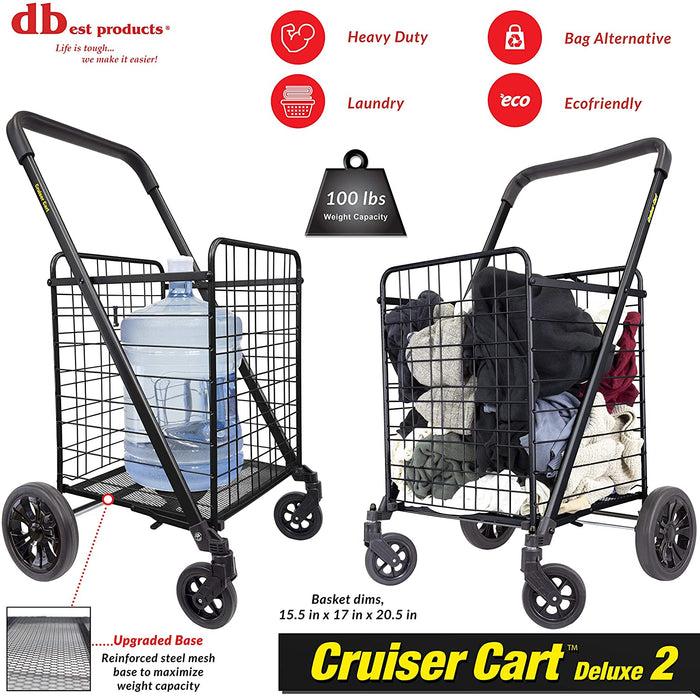 Dbest Products Cruiser Cart Deluxe 2 Black
