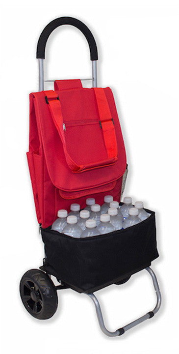 dbest products Double Cooler Trolley Dolly - Red