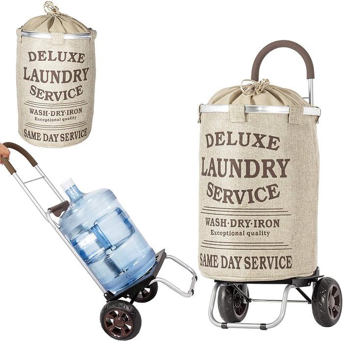 dbest products Laundry Trolley Dolly Beige