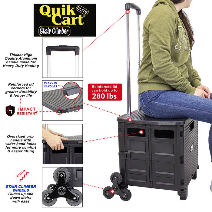 Dbest Products Quik Cart Elite Stair Climber Black
