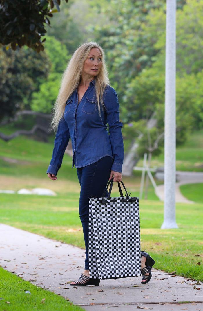 Dbest Products Trolley Dolly Basket Weave Black