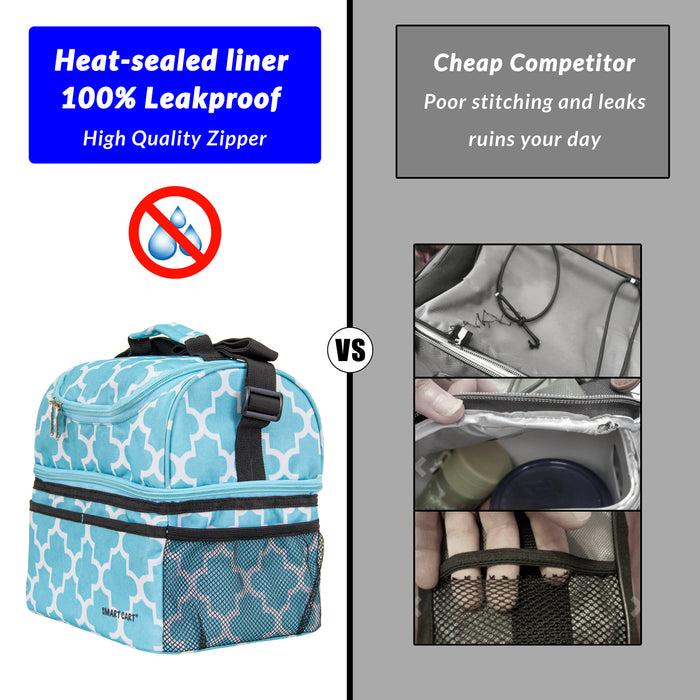 Dbest Products Dbest Products Ultra Compact Cooler Smart Cart Lunch Bag Insulated Tote Women Men Camping Accessories Beach Loncheras Para Mujer Hombres Moroccan Tile