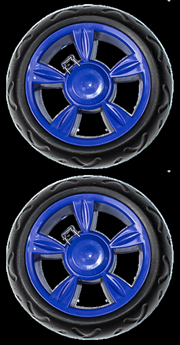 dbest products Pair of Two Beefy Wheels Replacement - Blue