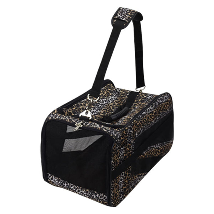 dbest products Pet Smart Cart Carrier - Leopard - Small