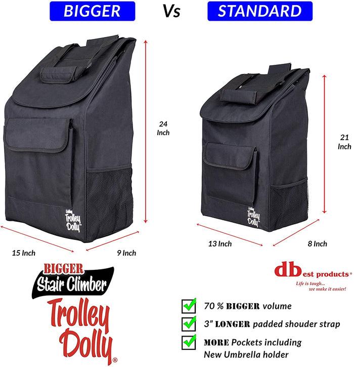 Dbest Products Stair Climber Bigger Trolley Dolly Black
