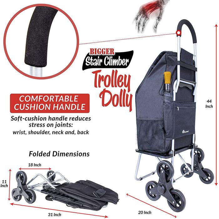 Dbest Products Stair Climber Bigger Trolley Dolly Black