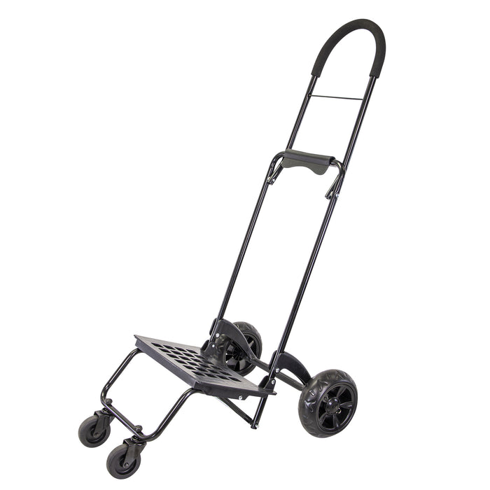 dbest products Trolley Dolly Rover MM Dolly 4 Wheeled Push Folding Utility Cart Hand Truck Platform Swivel Wheels Garden Lightweight Luggage Carretilla de Carga Plegable
