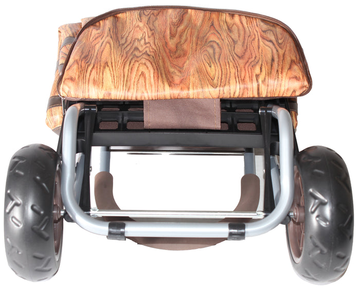 Dbest Products Wine Barrel Cooler Trolley Dolly - Oak