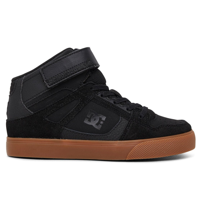 dc shoes Kids' Pure High Elastic Lace High-Top Shoes
