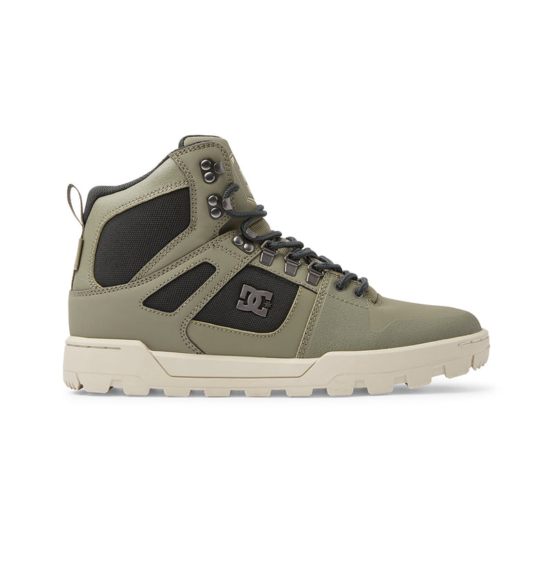 dc shoes Men's Pure High-Top Water-Resistant Winter Boots